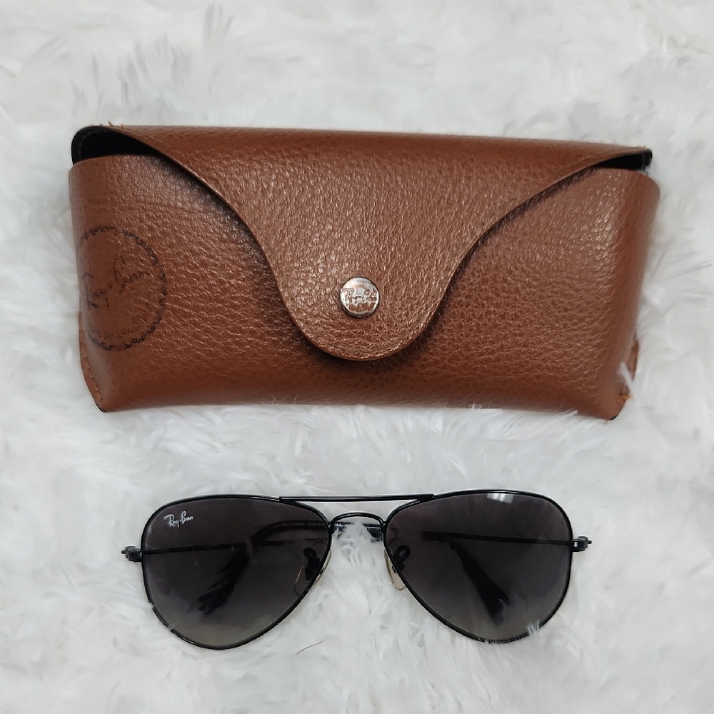 Ray-Ban Brown Leather Bag with Textured Finish
